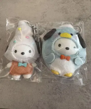 산리오 치비토모 포차코 바다의 생물 디저트 키링