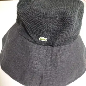 라코스테 모자 자외선 차단 와이드 챙 블랙