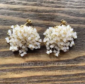 handmade 샹들리에 glass 스테인리스 귀걸이 MH 풀
