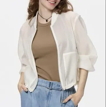지유 시어 블루종 S
