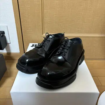 JIL SANDER 블랙 레이스업 슈즈 질 샌더