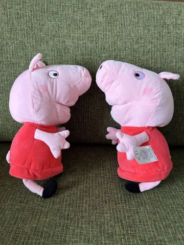 페파 피그 봉제 인형 퍼펫 2종 세트