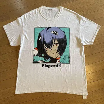 FLAGSTUFF x 빔즈 한정판 레어 아야나미 레이 티셔츠 XL