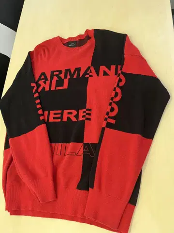 [착용 5회 이하] ARMANI 얇은 소재 니트 2XL