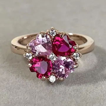 GEM STONE KING 클로버 반지 Silver925 #12