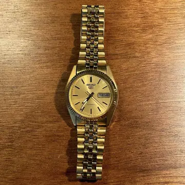 새상품급 SEIKO5 세이코 5 AUTOMATIC 7S36-3110 골드