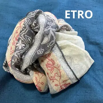 ETRO 실크 쉬폰 스톨 빈티지