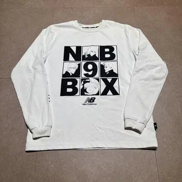 New balance 공각기동대 롱 T 긴팔 티셔츠 콜라보 화이트 S