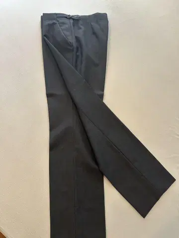 Alexander McQueen 차콜 그레이스 슬랙스 팬츠