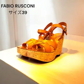 FABIO RUSCONI 오렌지 샌들 사이즈 39
