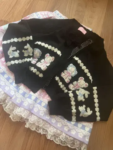 Fancy Border 스커트 가디건/angelicpretty
