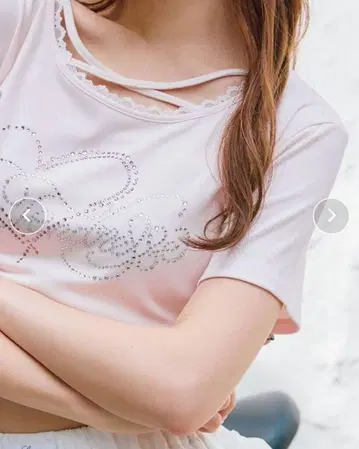 OLIVE des OLIVE 컬러풀 티셔츠 핑크