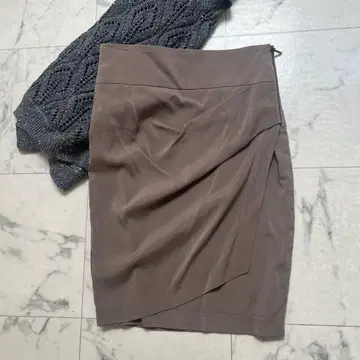 브루넬로쿠치넬리 브라운 타이트 스커트