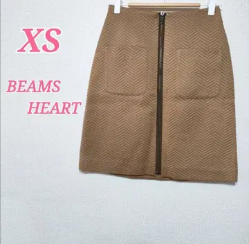 빔즈 HEART 베이지 타이트 스커트 캐주얼 코디 예쁜