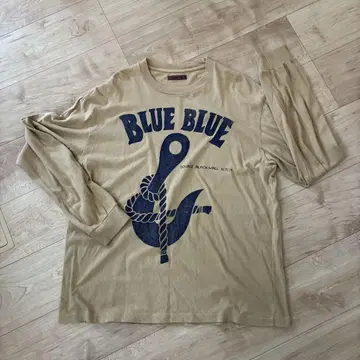 BLUE BLUE 베이지 긴팔 티셔츠 L