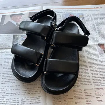 블랙 스포츠 샌들 2 스트랩