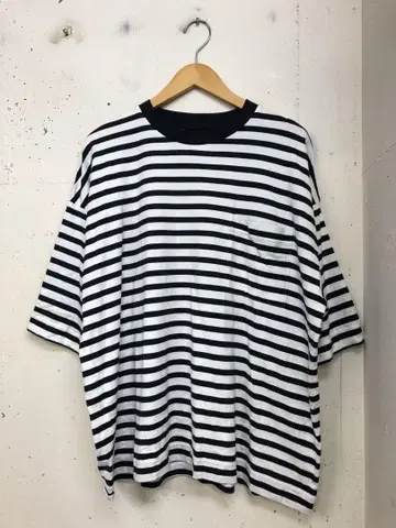새상품급 무인양품 무지 라보 빅 실루엣 포켓 티셔츠 L-XL
