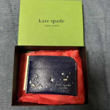 kate spade 별 패턴 두겹 지갑 네이비
