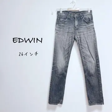 에드윈 데님 청바지 [26인치] 일본제 스트레이트 로우라이즈