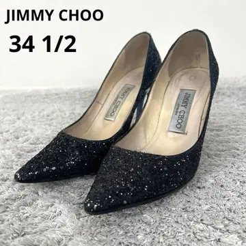 JIMMY CHOO 지미추 글리터 펌프스 34 1/2 블랙