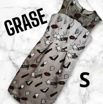 GRACE 그레이스 콘티넨탈 모티브 튤 원피스