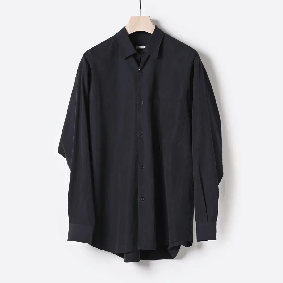 Comoli Cotton kara Shirt Navy 3