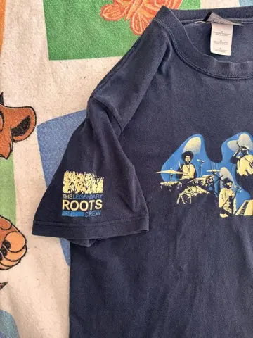 the roots okay player 빈티지 티셔츠 hiphop