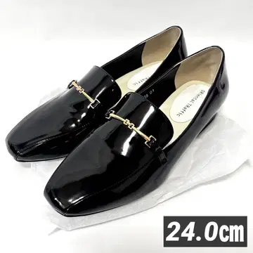 OrientalTraffic 블랙 로퍼 레인 대응 펌프스 24