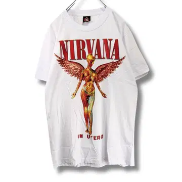NIRVANA 너바나 밴딩 티셔츠 새상품 프린트 티셔츠 NA171