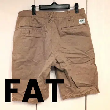 FAT 베이지 숏 팬츠 하프 팬츠