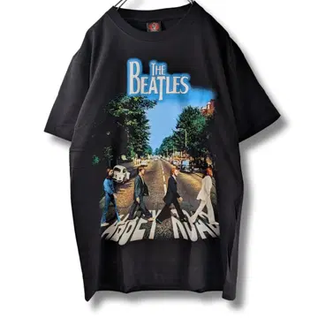 THE BEATLES 비틀즈 밴딩 티셔츠 새상품 프린트 NA172
