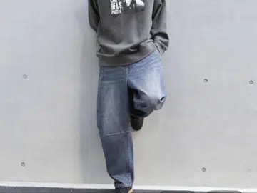NIKO AND...JEANS 데미지 가공 와이드 팬츠