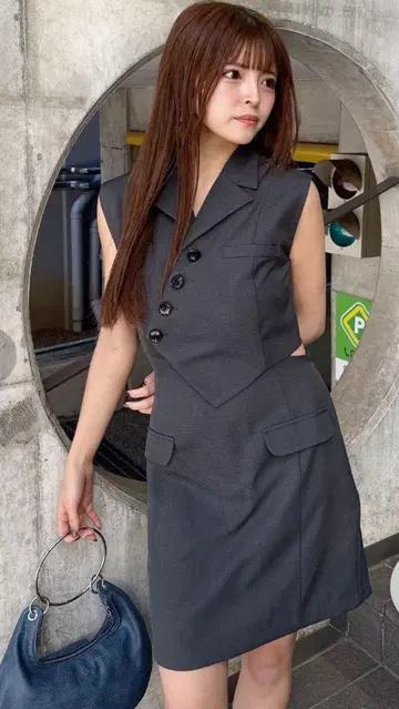 무루아 매니쉬 베스트 미니 원피스