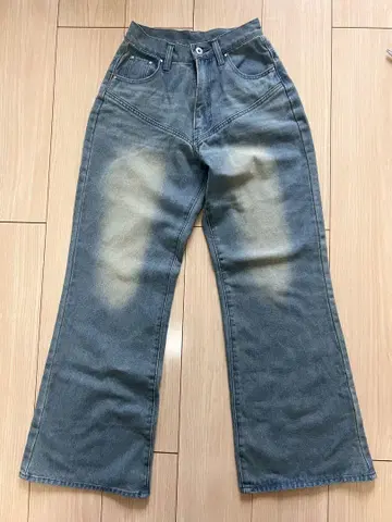 힙 로고 오버 다이 데님