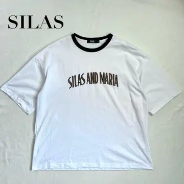 SILAS 사이러스 링거 넥 티셔츠 L 자수 로고