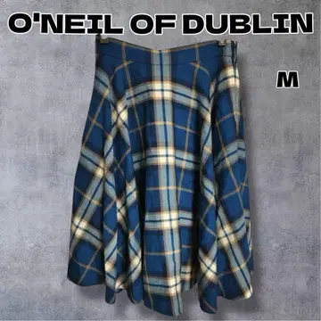 O'NEIL OF DUBLIN 체크 스커트 플레어 스커트