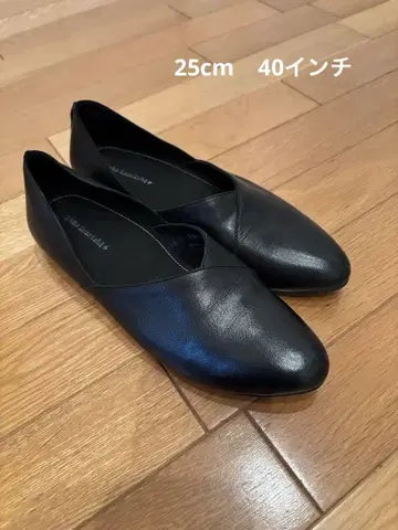 yuko imanishi+ 블랙 플랫 슈즈 25cm
