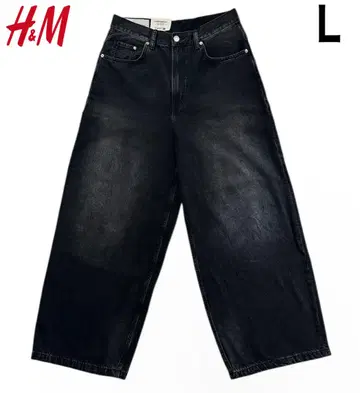 새상품 H&M 슈퍼 배기 데님 L