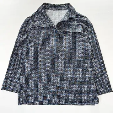 최근 모델 레리안 ROCHAS 13+ 올 패턴 카라 부착 셔츠 블라우스