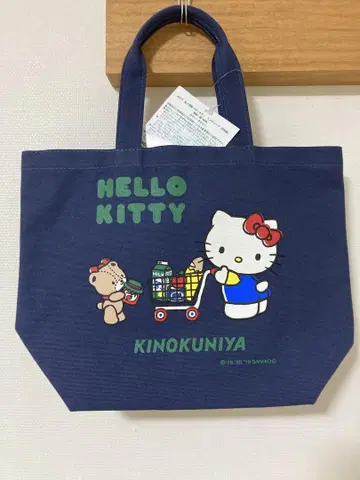 기노쿠니야 헬로키티 런치 백 네이비