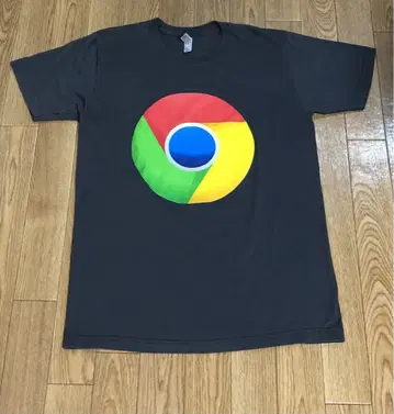 USA제 Google Chrome 티셔츠 아메리칸 어패럴 구글