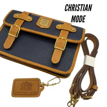 CHRISTIAN MODE 숄더백 네이비/브라운