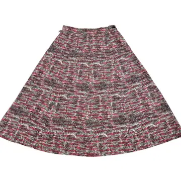 1950-1960년대 빈티지 "핑크 제브라 디자인 스커트"