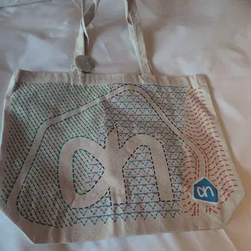 네덜란드 AH 로고 베이지 토트백