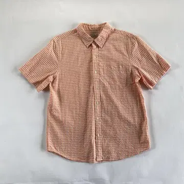 LLBEAN 체크 셔츠 짧은 길이 cityboy Y2K e
