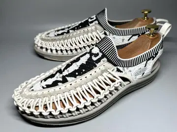 KEEN 남성용 27cm 킨 화이트 블랙 샌들 스니커즈 유니크 신발