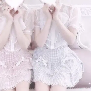 앙크루즈 아이돌 셋업 깅엄 체크