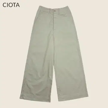 CIOTA 베이지 와이드 치노 팬츠