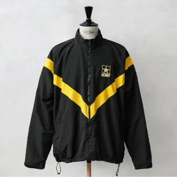 USED 미군 U.S.ARMY BLACK APFU 트레이닝 자켓