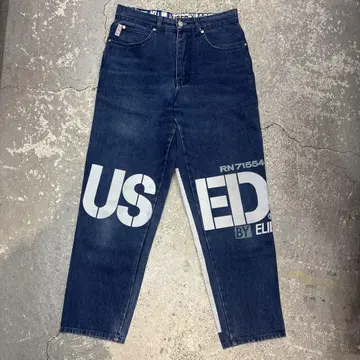 80년대 90년대 GET USED 데님 청바지 팬츠